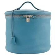 Pre-owned Leather hermes-bags Hermès Vintage , Blue , Dames