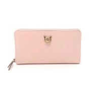 Pre-owned Leather wallets Gucci Vintage , Pink , Dames