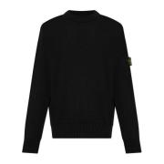 Trui met logo Stone Island , Black , Heren