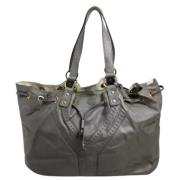 Pre-owned Leather shoulder-bags Yves Saint Laurent Vintage , Gray , Da...