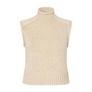 FelipeMD Vest Pullover Modström , Beige , Dames