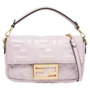 Pre-owned Leather fendi-bags Fendi Vintage , Purple , Dames