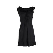 Pre-owned Silk dresses Prada Vintage , Black , Dames