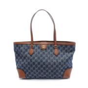 Pre-owned Leather gucci-bags Gucci Vintage , Blue , Dames