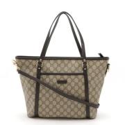 Pre-owned Leather gucci-bags Gucci Vintage , Beige , Dames