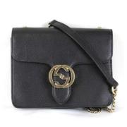 Pre-owned Leather gucci-bags Gucci Vintage , Black , Dames