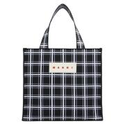 Jacquard Geruite Winkeltas Marni , Black , Heren