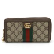 Pre-owned Plastic wallets Gucci Vintage , Beige , Dames