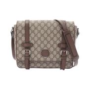 Pre-owned Leather gucci-bags Gucci Vintage , Beige , Dames