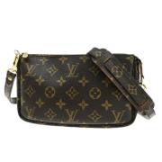 Pre-owned Canvas clutches Louis Vuitton Vintage , Brown , Dames