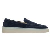 Dames Marineblauwe Loafers gemaakt van Echt Italiaans Velours Er001157...