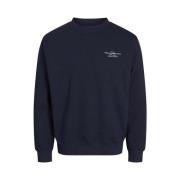 Nacht Hemel Sweatshirt Ronde Hals Jack & Jones , Blue , Heren