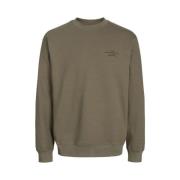 Zeeschildpad Sweater: Freewear Groen Jack & Jones , Green , Heren