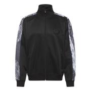 Sportieve Unieke Badge Sweatjack Carlo Colucci , Black , Heren