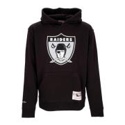 Oakland Raiders NFL Team Logo Hoodie Mitchell & Ness , Black , Heren