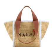 Macramillo small shopper Marni , Beige , Dames