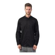 Zwarte overhemd met lange mouwen Armani Exchange , Black , Heren