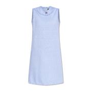 Jurk met logo Dolce & Gabbana , Blue , Dames