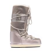 Gouden waterdichte gevoerde laarzen Moon Boot , Gray , Dames