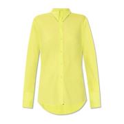 Shirt-snit T-shirt Alexander McQueen , Yellow , Dames