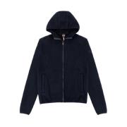 Blauwe Hoodie van Wollen Mix Colmar , Blue , Heren