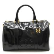 Pre-owned Leather chanel-bags Chanel Vintage , Black , Dames