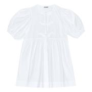 Stijlvolle Mini Jurk voor Vrouwen Ganni , White , Dames