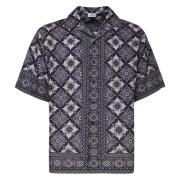 Geometrisch Bloemenprint Katoenen Bowling Shirt Etro , Multicolor , He...