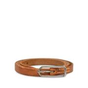 Pre-owned Leather belts Hermès Vintage , Brown , Dames