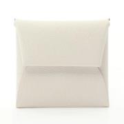 Pre-owned Leather wallets Hermès Vintage , White , Dames