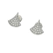 Pre-owned White Gold earrings Bvlgari Vintage , Gray , Dames