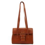 Pre-owned Leather prada-bags Prada Vintage , Brown , Dames