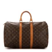 Pre-owned Coated canvas handbags Louis Vuitton Vintage , Brown , Dames