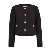 Crop Cocktail Jacket Co'Couture , Black , Dames