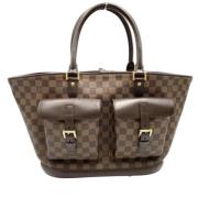 Pre-owned Canvas louis-vuitton-bags Louis Vuitton Vintage , Brown , Da...