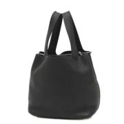 Pre-owned Leather handbags Hermès Vintage , Black , Dames