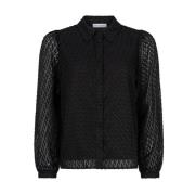 Maddie Blouse Lange Mouw Lofty Manner , Black , Dames