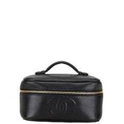 Pre-owned Leather chanel-bags Chanel Vintage , Black , Dames