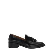 Zwarte kalfsleren Pina Tassel Loafers Mocasin Borlas Lottusse , Black ...