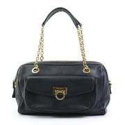 Pre-owned Leather handbags Salvatore Ferragamo Pre-owned , Black , Dam...