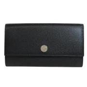 Pre-owned Leather wallets Bvlgari Vintage , Black , Dames