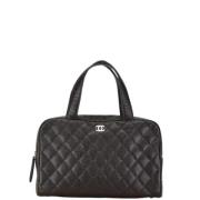 Pre-owned Leather chanel-bags Chanel Vintage , Black , Dames