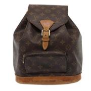 Pre-owned Canvas backpacks Louis Vuitton Vintage , Brown , Dames