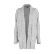 Boucle Vest met Shawl Kraag Bloomings , Gray , Dames