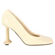 Pre-owned Leather heels Loewe Pre-owned , Beige , Dames