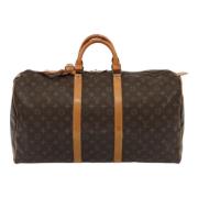 Pre-owned Canvas travel-bags Louis Vuitton Vintage , Brown , Dames