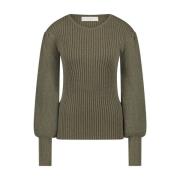 Mullberry Lurex Pullover Sweater Nukus , Green , Dames