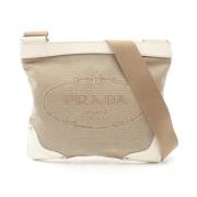 Pre-owned Leather prada-bags Prada Vintage , Beige , Dames