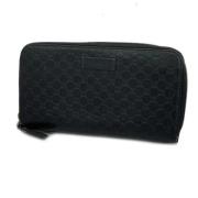 Pre-owned Fabric wallets Gucci Vintage , Black , Unisex