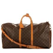 Pre-owned Coated canvas handbags Louis Vuitton Vintage , Brown , Dames